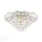 Osborne House 7 Light Flush Polished Nickel and Crystal