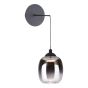 Ramona Pendant/Wall Light Matt Black Ombre Glass LED
