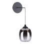 Ramona Pendant/Wall Light Matt Black Ombre Glass LED