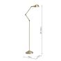 Ranger Floor Lamp Antique Brass