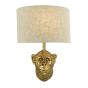 Raul Monkey Wall Light Gold With Shade