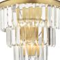 Rhapsody 3 Light Wall Light Crystal and Bronze