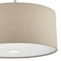 Ronda 3lt Pendant Ecru Faux Silk Shade 40cm