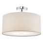 Ronda White Faux Silk Easy Fit Shade 40cm