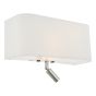Ronda 3 Light Wall Light Ivory With LED Reading Light