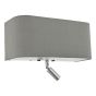 Ronda 3 Light Wall Light Grey With LED Reading Light