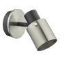Ryan Single Wall Spotlight Brushed Nickel Matt Black