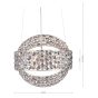 Sewanee 3 Light Pendant Smoked Crystal Polished Chrome