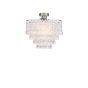 SFB4861 E27 Semi Flush Suspension Antique Chrome Bracket Only