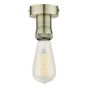 SFB4875 E27 Semi Flush Suspension Antique Brass Bracket Only