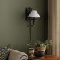 Sivan Plugged Wall Light Matt Black With Shade
