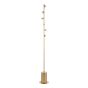 Spiral 6 Light Floor Lamp Matt Gold Base Only