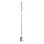 Spiral 3 Light Floor Lamp Polished Chrome Base Only