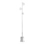 Spiral 3 Light Floor Lamp Polished Chrome With Opal Glass