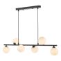 Spiral 6 Light Bar Pendant Matt Black Fitting Only