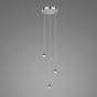 3 Light Cluster Modular Suspension Polished Chrome LED