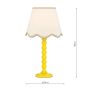 Spool Table Lamp Yellow With Shade