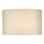 Syracuse White Faux Silk Oval Shade 40cm