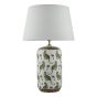 Tigris Ceramic Table Lamp White Leopard Motif Base Only