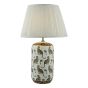 Tigris Ceramic Table Lamp White Leopard Motif Base Only