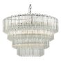 Tuvalu 9 Light Chandelier Glass and Polished Chrome