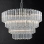 Tuvalu 9 Light Chandelier Glass and Polished Chrome