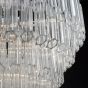 Tuvalu 9 Light Chandelier Glass and Polished Chrome