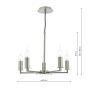 Tyler 5lt Pendant Satin Nickel Fitting Only