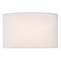 Zachary White Linen Oval Shade 40cm