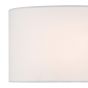 Zachary White Linen Oval Shade 40cm