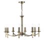Ambassador 8 Light Armed Pendant Antique Brass Fitting Only