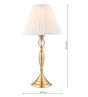 Laura Ashley Ellis Table Lamp Antique Brass and Crystal With Shade