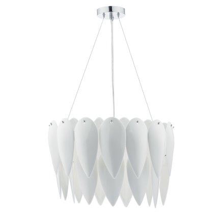 Phillipa 3 Light Pendant White Ceramic
