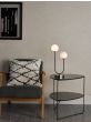 Duo 2 Light Table Lamp Antique Brass and Opal Glass