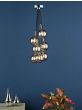 Elpis 7 Light Cluster Pendant Polished Chrome With Smoked Glass