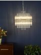 Lukas 13 Light Pendant Polished Chrome Glass