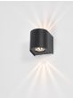 Orville 2 Light Outdoor Wall Light Matt Black LED IP44