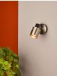 Ryan Single Wall Spotlight Brushed Nickel Matt Black
