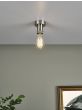 SFB4861 E27 Semi Flush Suspension Antique Chrome Bracket Only