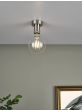 SFB4861 E27 Semi Flush Suspension Antique Chrome Bracket Only