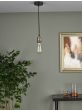 Waco 1 Light E27 Suspension Antique Copper Matt Black