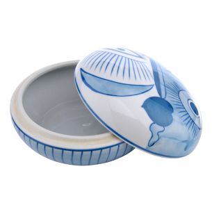 Picasso Ceramic Blue & White Trinket Pot