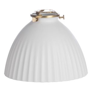 Easy Fit White Domed Ceramic Shade 17cm