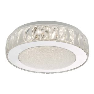 Akelia Small Flush Clear and Mirror Effect LED