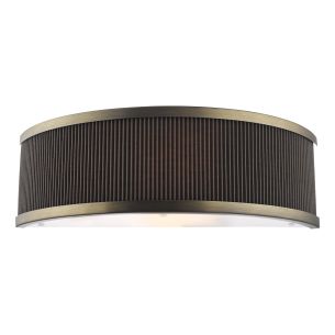 Alvaro Wall Light Antique Bronze and Brown