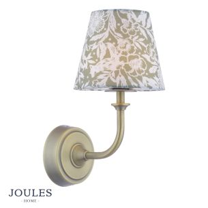 Joules Apsley Rechargeable Wall Light Matt Antique Brass With Shade LED