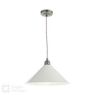 Audley End Pendant Rubbed Bronze and Cream
