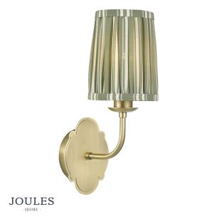 Joules Blickling Wall Light Matt Antique Brass With Shade