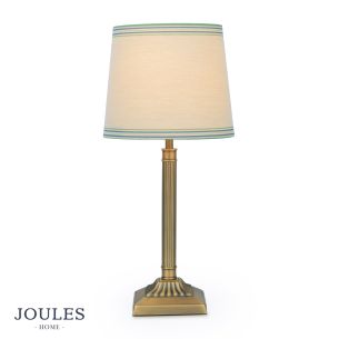 Joules Buscot Table Lamp Matt Antique Brass With Shade
