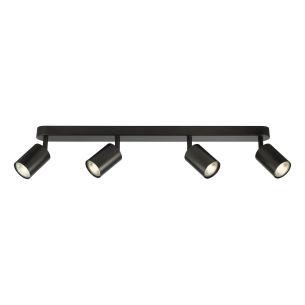 Cawley 4 Light Plate Spotlight Matt Black